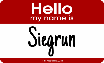 Hello my name is Siegrun png download