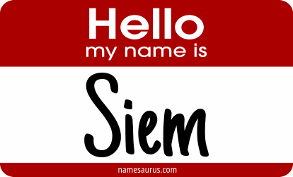 Hello my name is Siem png download