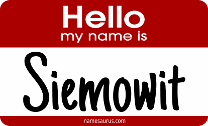 Hello my name is Siemowit png download