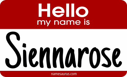 Hello my name is Siennarose png download