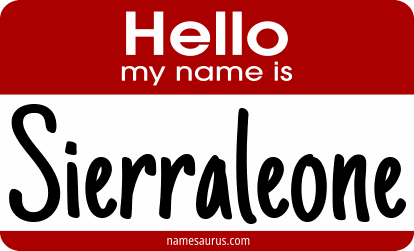 Hello my name is Sierraleone png download