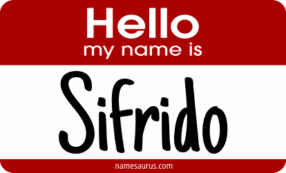 Hello my name is Sifrido png download
