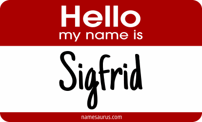 Hello my name is Sigfrid png download