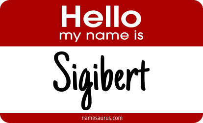 Hello my name is Sigibert png download