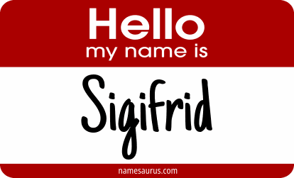 Hello my name is Sigifrid png download