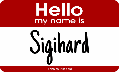 Hello my name is Sigihard png download