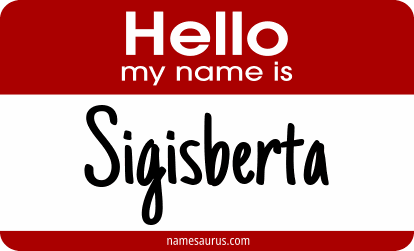 Hello my name is Sigisberta png download