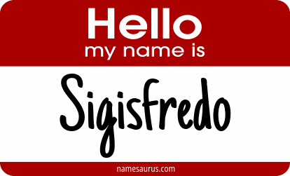 Hello my name is Sigisfredo png download