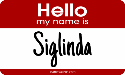 Hello my name is Siglinda png download