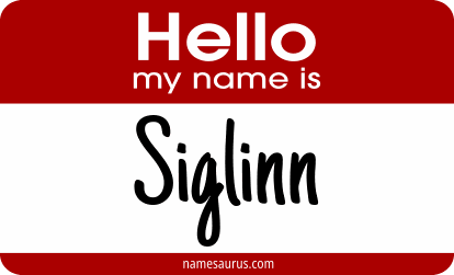 Hello my name is Siglinn png download