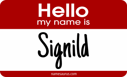 Hello my name is Signild png download