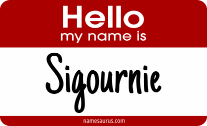Hello my name is Sigournie png download