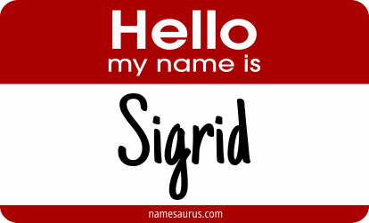 Hello my name is Sigrid png download