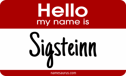 Hello my name is Sigsteinn png download