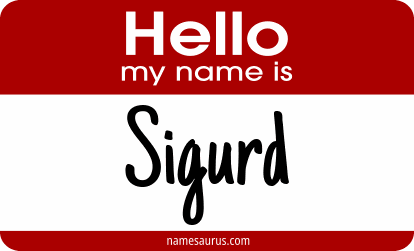 Hello my name is Sigurd png download