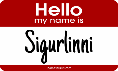 Hello my name is Sigurlinni png download