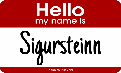 Hello my name is Sigursteinn png download