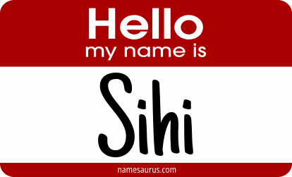 Hello my name is Sihi png download