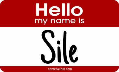 Hello my name is Sile png download