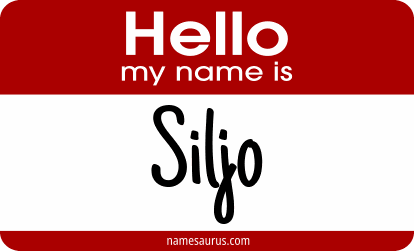 Hello my name is Siljo png download