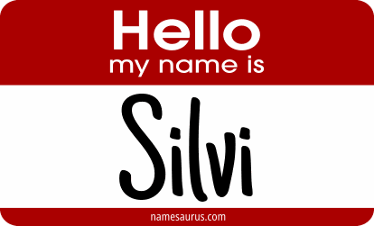 Hello my name is Silvi png download