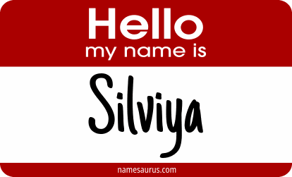 Hello my name is Silviya png download