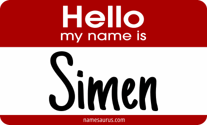 Hello my name is Simen png download