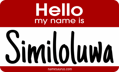 Hello my name is Similoluwa png download