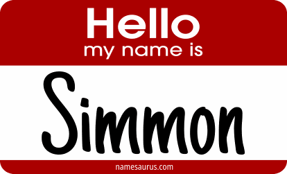 Hello my name is Simmon png download