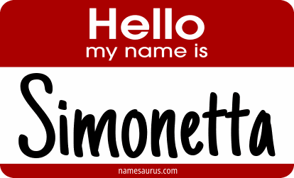 Hello my name is Simonetta png download