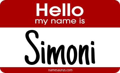 Hello my name is Simoni png download