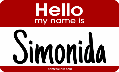 Hello my name is Simonida png download