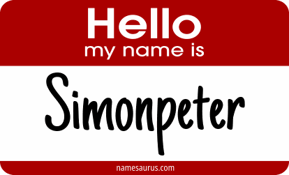 Hello my name is Simonpeter png download