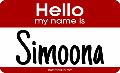 Hello my name is Simoona png download
