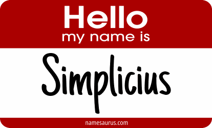 Hello my name is Simplicius png download