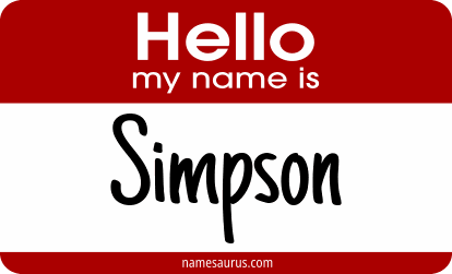 Hello my name is Simpson png download