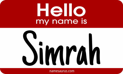 Hello my name is Simrah png download