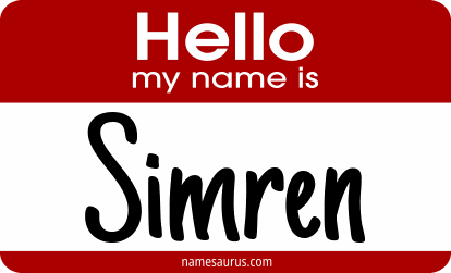Hello my name is Simren png download