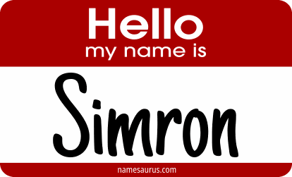 Hello my name is Simron png download