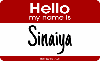 Hello my name is Sinaiya png download