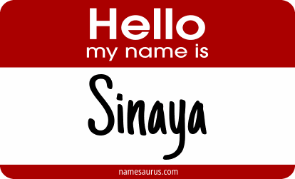 Hello my name is Sinaya png download