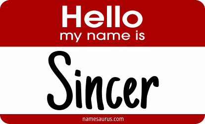 Hello my name is Sincer png download