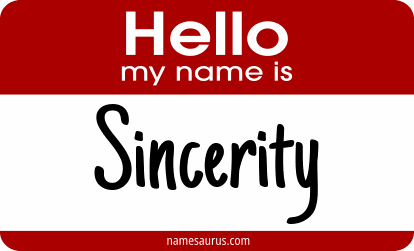 Hello my name is Sincerity png download