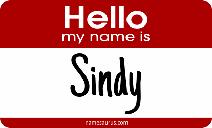 Hello my name is Sindy png download