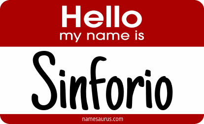 Hello my name is Sinforio png download