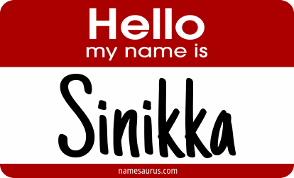 Hello my name is Sinikka png download