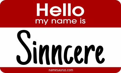 Hello my name is Sinncere png download