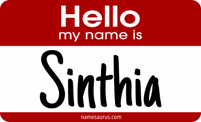 Hello my name is Sinthia png download