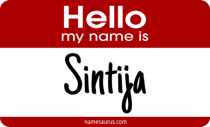 Hello my name is Sintija png download