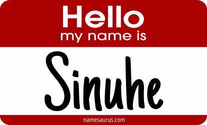 Hello my name is Sinuhe png download